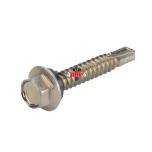 SELF DRILLING SCREWS, HEXAGON HEAD WITH COLLAR (YELLOW ZINC)