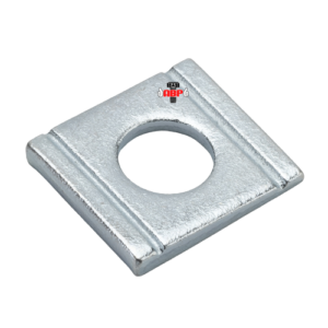 SQUARE TAPER WASHERS 8 DEGREE WHITE ZINC